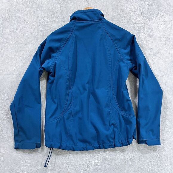 Double Diamond Jacket Softshell Hooded Fleece Lined Womens M Pockets Blue - Picture 2 of 9